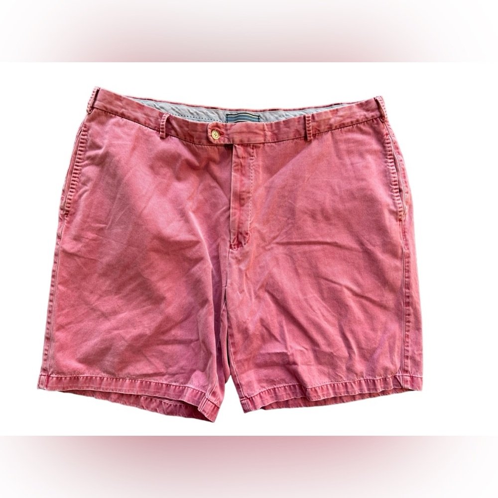 Peter Millar‎ Shorts Mens 42 Red 100% Pima Cotton Golf Chino Golf Flat Front